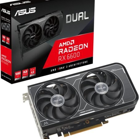 ASUS Dual AMD Radeon RX 6600 V3- Videokaart - 8GB - GDDR6 - PCIe 4.0 - 1x HDMI 2.1b - 3x DisplayPort 1.4