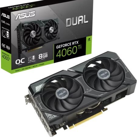 ASUS Dual NVIDIA GeForce RTX 4060 TI O8G SSD - Videokaart - 8GB - GDDR6 - PCIe 4.0 - PCIe 4.0 - 1x HDMI 2.1a - 3x DisplayPort 1.4
