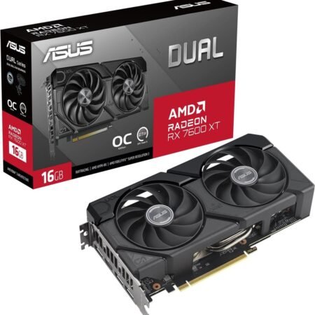 ASUS Dual AMD Radeon RX 7600 XT OC Edition - Videokaart - 16GB - GDDR6 - PCIe 4.0 - 1x HDMI 2.1 - 3x DisplayPort 2.1