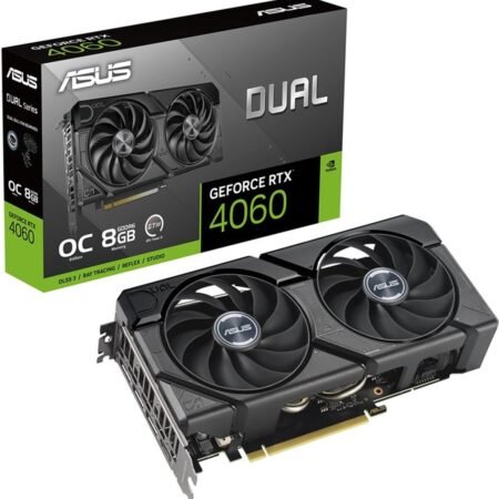 ASUS Dual NVIDIA GeForce RTX 4060 EVO OC Edition - Videokaart - 8 GB - GDDR6 - PCIe 4.0 - 1x HDMI 2.1a - 3x DisplayPort 1.4