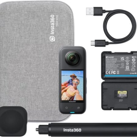 Insta360 X3 Advanced combo - 360 actioncam - Complete bundel met 64Gb MicroSD, selfiestick, carry ca