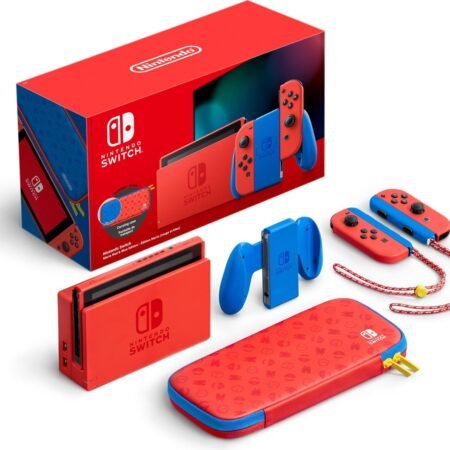 Nintendo Switch Console - Rood / Blauw - Nieuw model - Super Mario Limited Edition