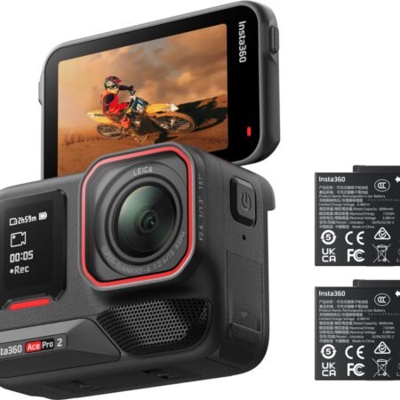 Insta360 Ace Pro 2 dual battery bundel - actiesportcamera - 8K Ultra HD - 360° Actiecamera - Met 2 batterijen