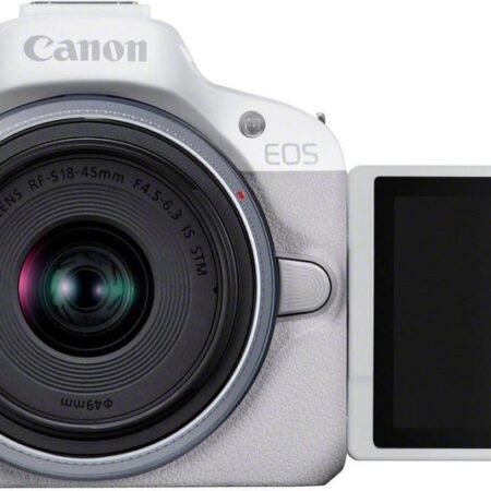 EOS R50 WIT + RF-S 18-45 IS STM-kit
