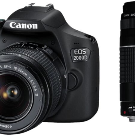 Canon EOS 2000D - Spiegelreflexcamera - + 18-55mm f/3.6-5.6 III + 75-300 f/4-5.6 III-lens
