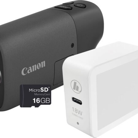 Canon Powershot Zoom - Compactcamera - Essential Kit + Case - Zwart