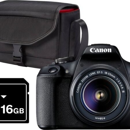 Canon EOS 2000D - Spiegelreflexcamera kit - + 18-55mm f/3.5-5.6 DC-lens, Cameratas & Geheugenkaart